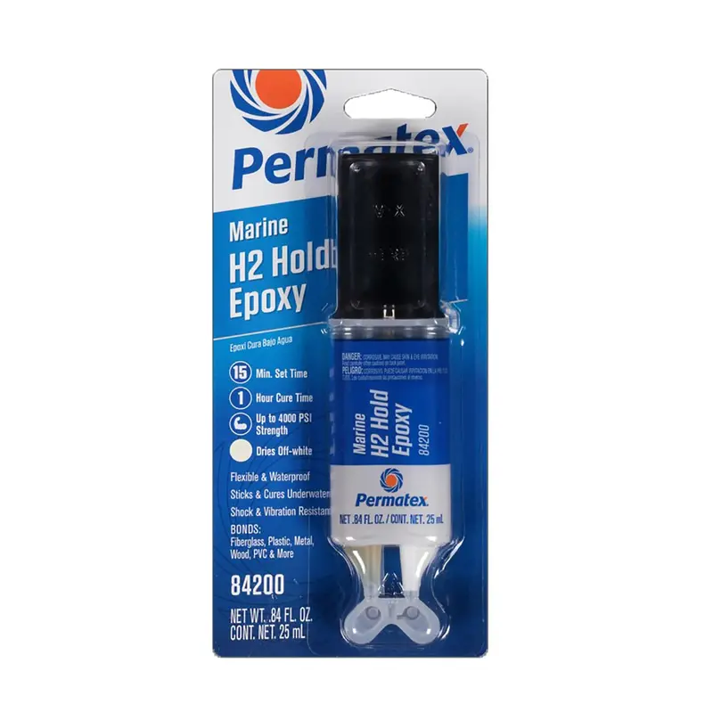 Marine H2 Hold Epoxy, 25 Ml Dual Syringe, Carded - Permatex® 84200 1